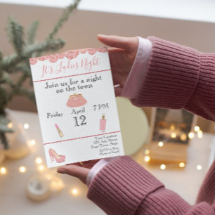 Invitación a la bachillerato nocturno de las damas