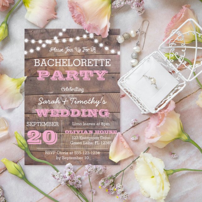 Invitación a la bachillerato rosa de las luces de  (Subido por el creador)