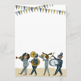 Invitación a la banda de marcha del cumpleaños