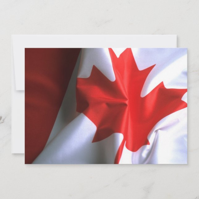 Invitación a la bandera de Canadá (Anverso)