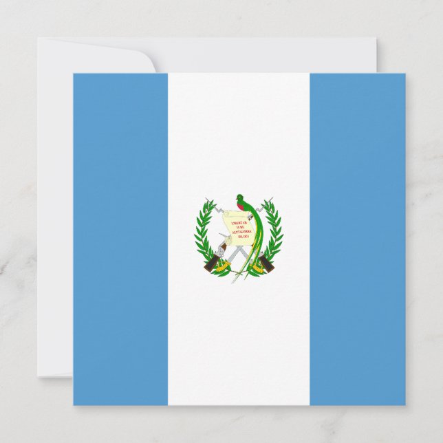 Invitación a la bandera de Guatemala (Anverso)