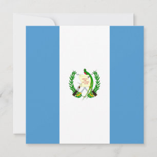Invitación a la bandera de Guatemala