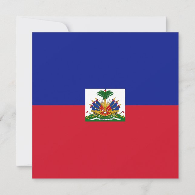 Invitación a la bandera de Haití (Anverso)