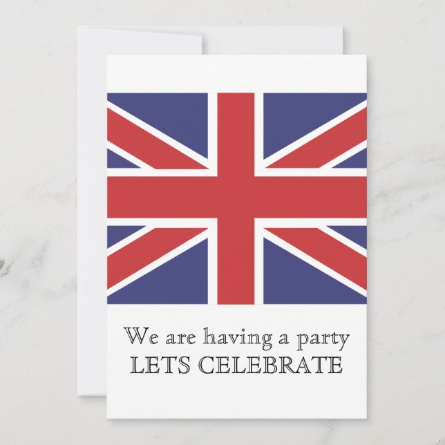 Invitación a la bandera de la bandera de la unión (Anverso)