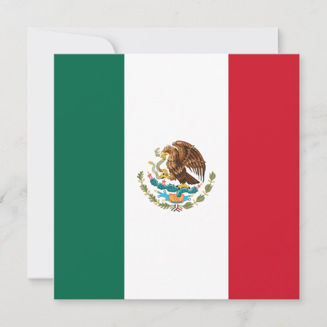 Invitación a la bandera de México (Anverso)