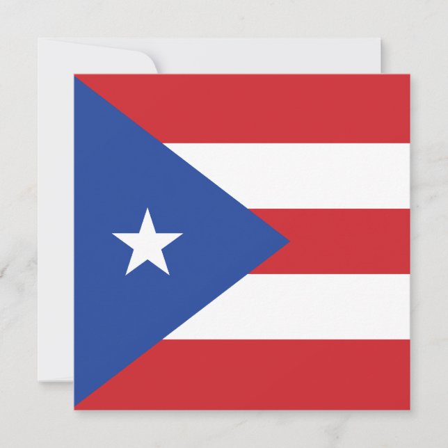 Invitación a la bandera de Puerto Rico (Anverso)