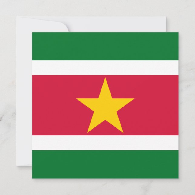 Invitación a la bandera de Suriname (Anverso)