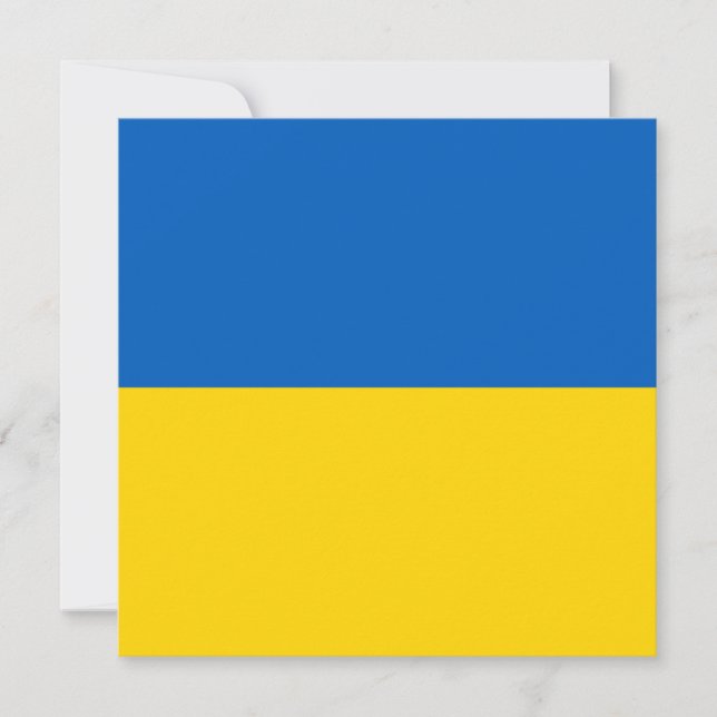 Invitación a la bandera de Ucrania (Anverso)