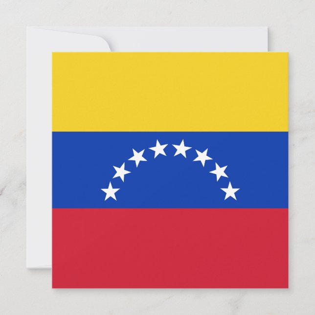 Invitación a la bandera de Venezuela (Anverso)
