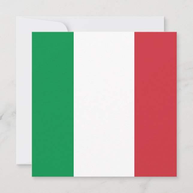 Invitación a la bandera italiana (Anverso)