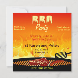 invitación a la barbacoa