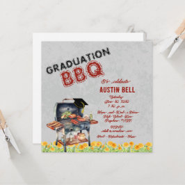 Invitación a la barbacoa de graduación