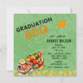 Invitación a la barbacoa de graduación
