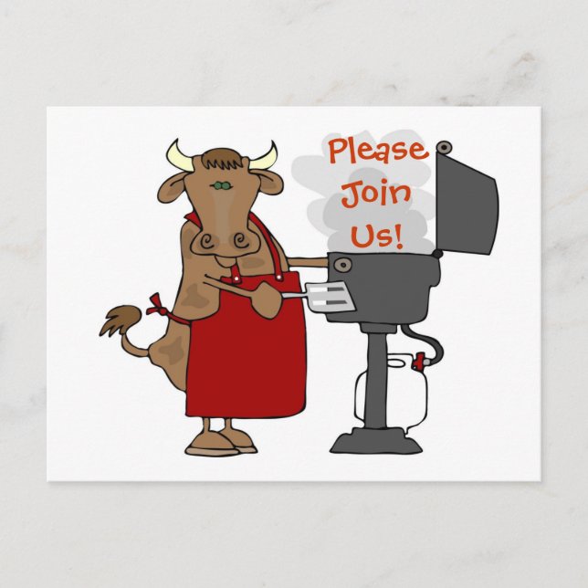 Invitación a la barbacoa - Por Favor Únete A Nosot (Anverso)