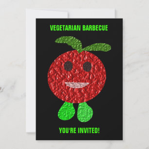 Invitación a la barbacoa vegetariana