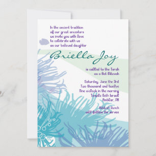 Invitación a la barra de baño Ocean Sea Life Bar M