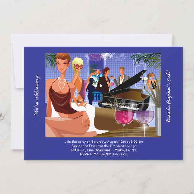 Invitación a la barra de piano (Anverso)