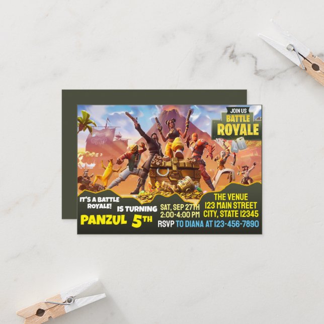 Invitación a la batalla de juegos (Anverso/Reverso In Situ)