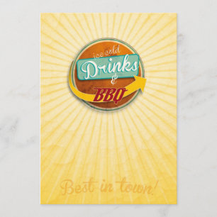 Invitación a LA BBQ en la 50er-Jahre-Style