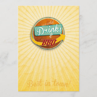 Invitación a LA BBQ en la 50er-Jahre-Style