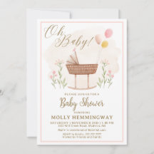 Invitación a la bebé de Baby Shower
