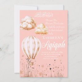 Invitación a la bebé islámica Aqiqah