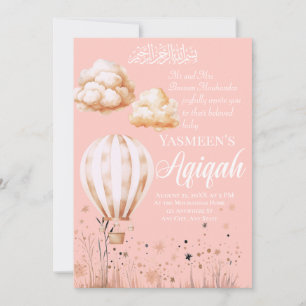 Invitación a la bebé islámica Aqiqah