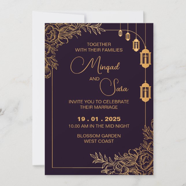 Invitación a la boda (Anverso)