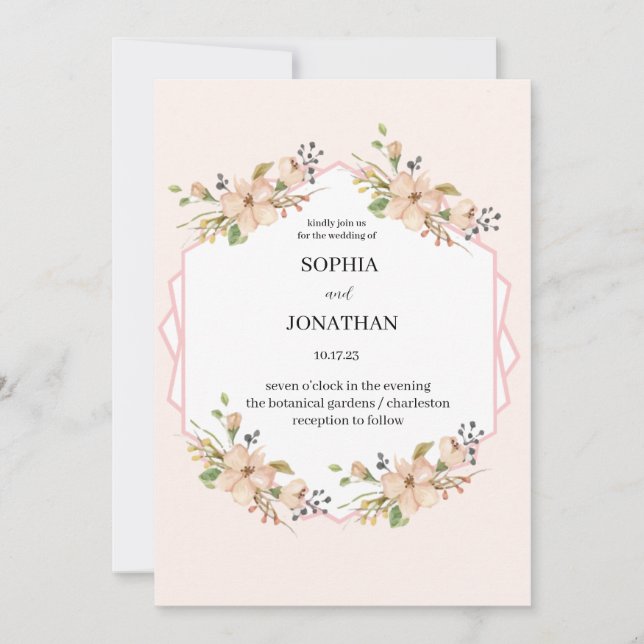 Invitación a la boda (Anverso)