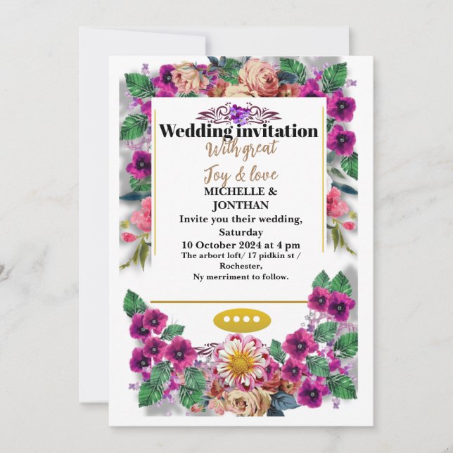Invitación a la boda (Anverso)