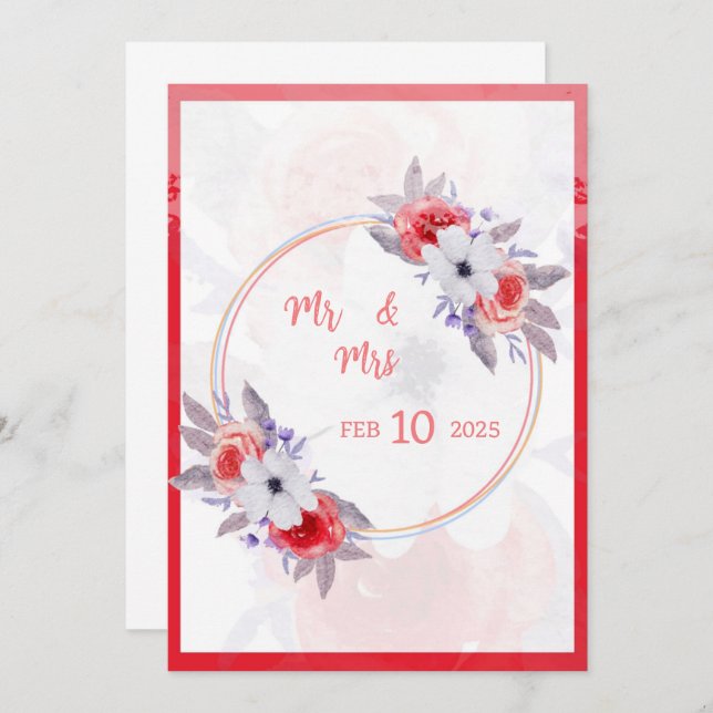 Invitación a la boda (Anverso / Reverso)