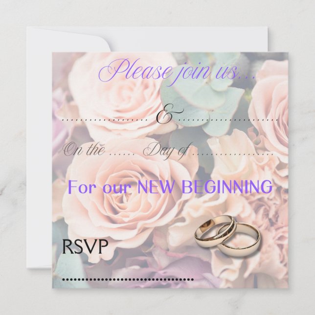 Invitación a la boda (Anverso)