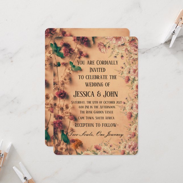 Invitación a la boda (Anverso/Reverso In Situ)