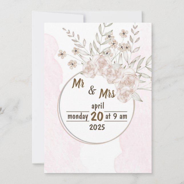 Invitación a la boda (Anverso)