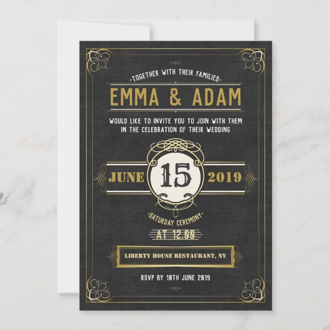 Invitación a la boda (Anverso)