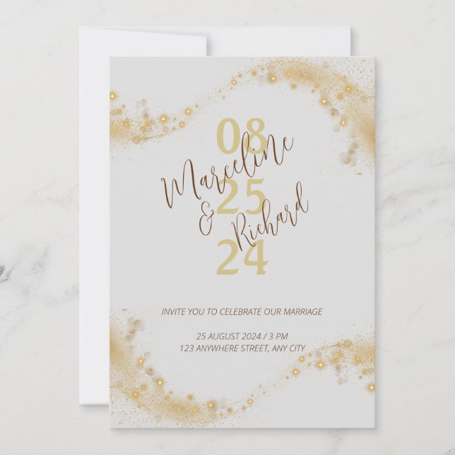 Invitación a la boda (Anverso)