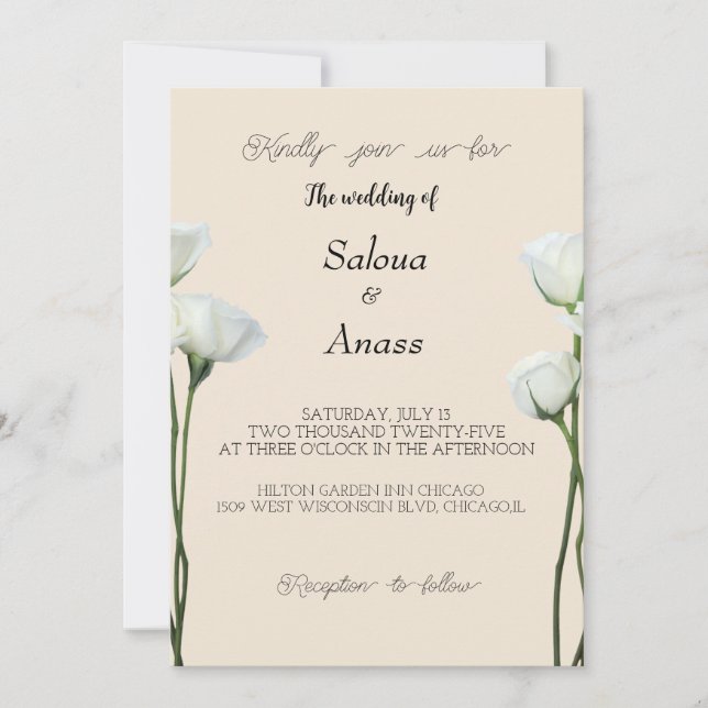 Invitación a la boda (Anverso)