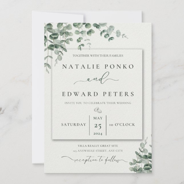 Invitación a la boda (Anverso)