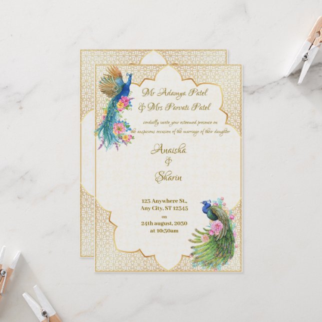 Invitación a la boda (Anverso/Reverso In Situ)