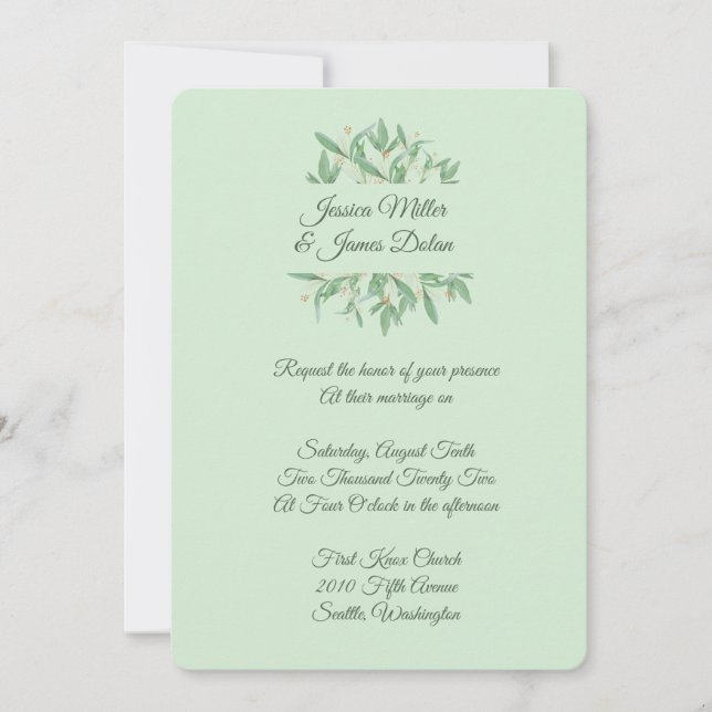 Invitación a la boda (Anverso)