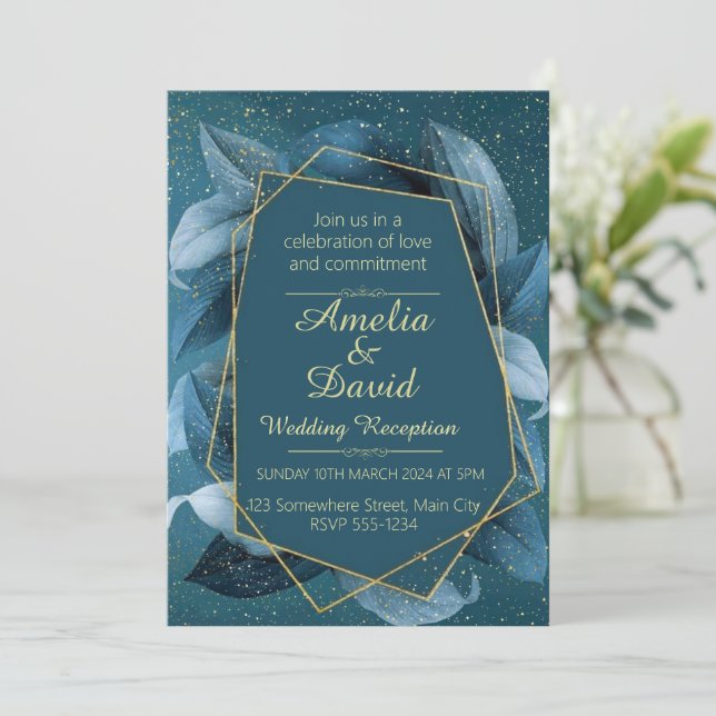 Invitación a la boda (Anverso de pie)