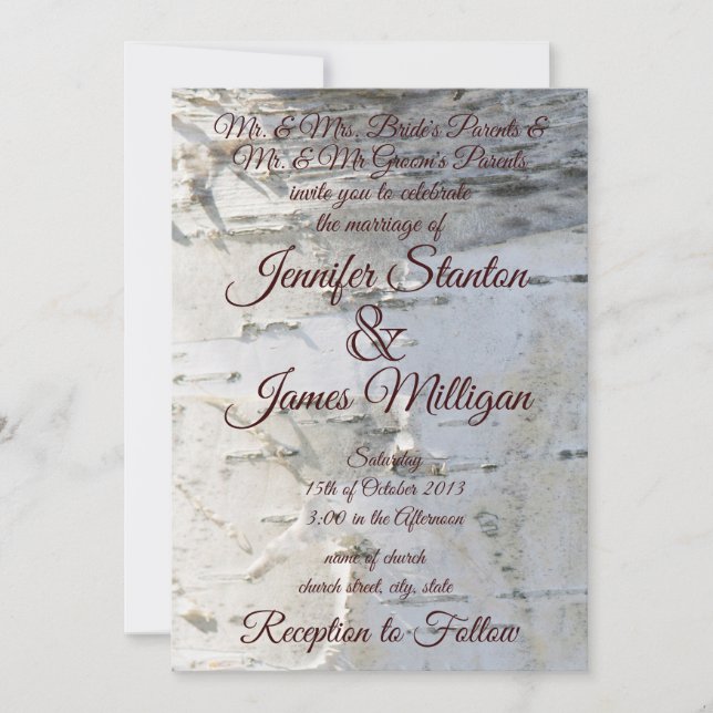 Invitación a la boda (Anverso)