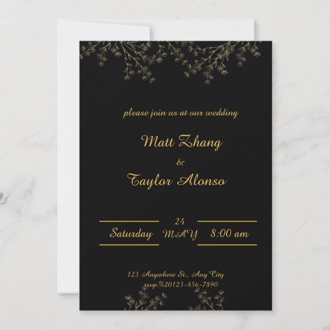 Invitación a la boda (Anverso)