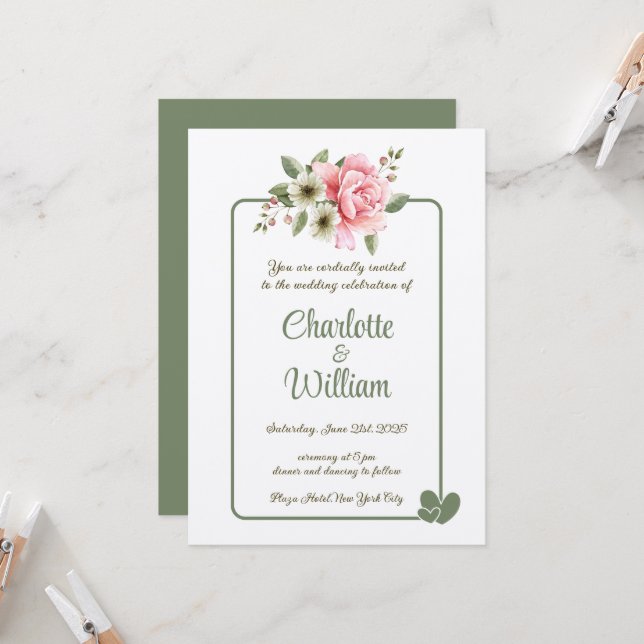 Invitación a la boda (Anverso/Reverso In Situ)