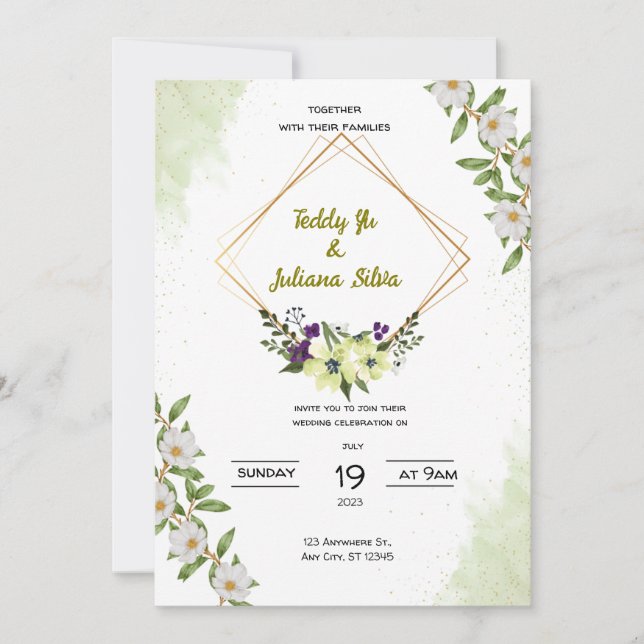 Invitación a la boda (Anverso)