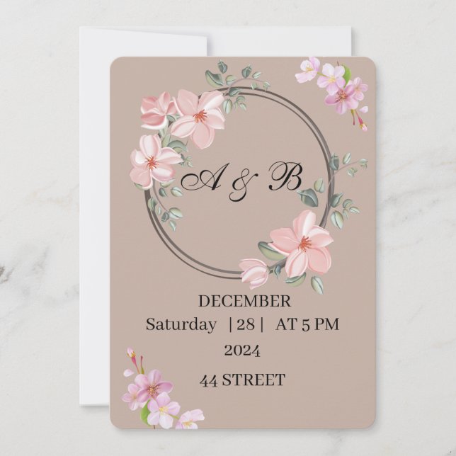 Invitación a la boda (Anverso)
