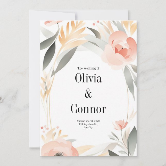 Invitación a la boda (Anverso)