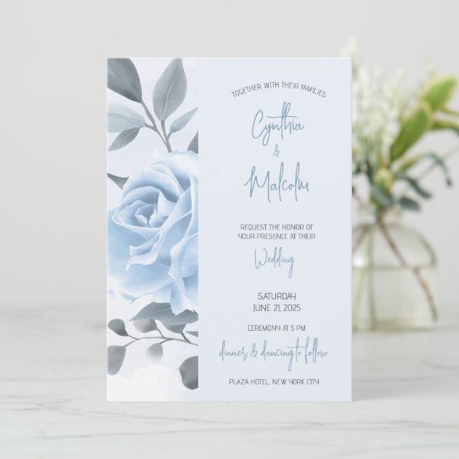 Invitación a la boda (Anverso de pie)