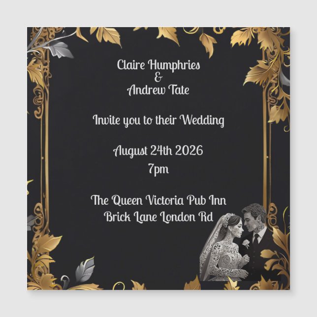 Invitación a la boda (Anverso)