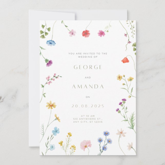 Invitación a la boda (Anverso)